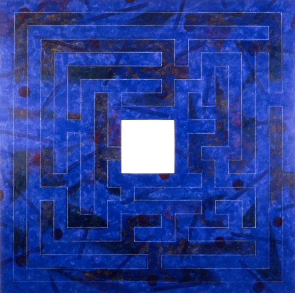 Labyrinth (blau)